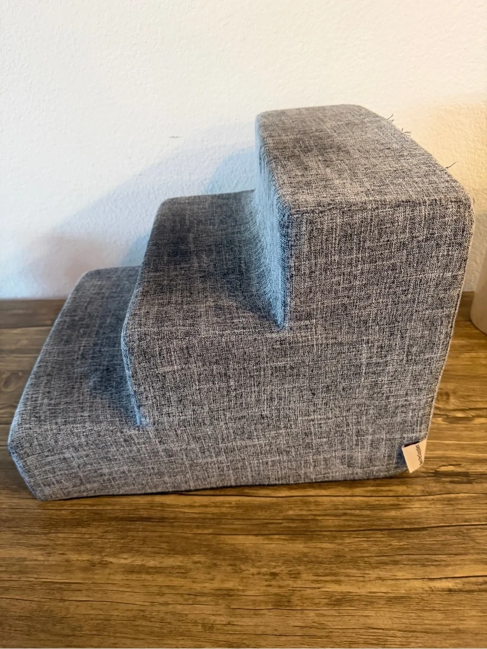 Gray Upholstered Pet Step Stool - Best Pet Supplies